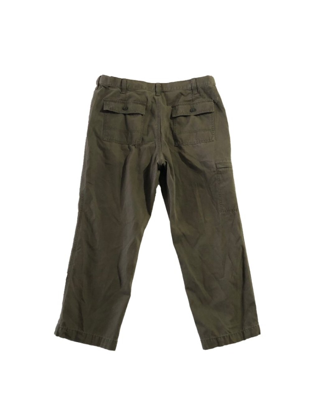 Dockers Pants Mens Waist 36 Green Canvas D3 Classic Utility Cargo Pocket - Picture 2 of 7